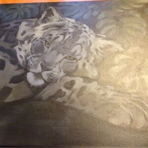 Snow Leopard Canvas Art/ Amandas artwork